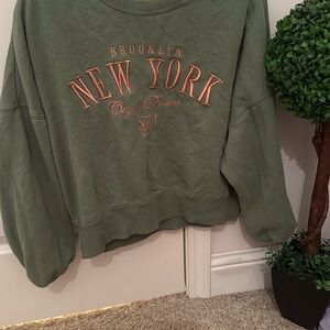 Cute Green Brooklyn New York Sweatshirt